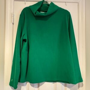 Dudley Stephens Kelly green, Terry fleece turtleneck